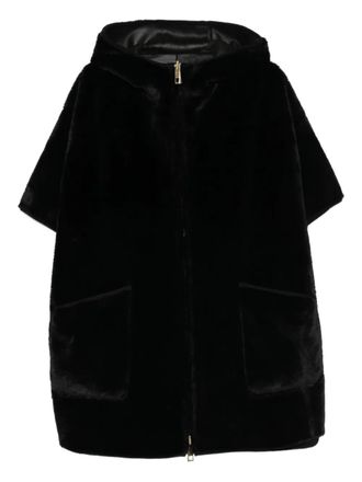 Marina Rinaldi Cappotto Gel con cappuccio - Nero