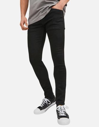 Jack & Jones Mens Jack & Jones Mens Liam Original AKM 773 Skinny Fit Jeans - Black - Size: 32/34