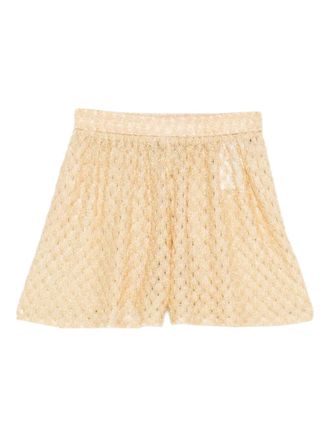 Missoni Mini-shorts met kant - Geel