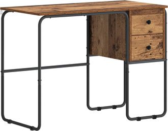 vidaXL Escritorio Con Almacenamiento Madera De Roble 100 X 50 X 75 Cm Vidaxl