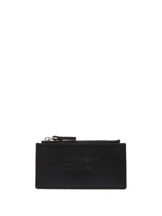 Maison Margiela Signature leather cardholder - Black