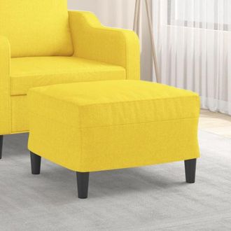 vidaXL Poggiapiedi Giallo Chiaro 60x50x41 cm in Tessuto - Vidaxl