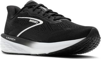 Brooks Launch 12 Running Sneaker in Black/Grey/White at Nordstrom, Size 10.5