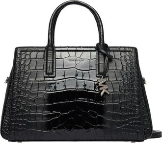 Michael Kors Borsa Tote Media Laila in Pelle - - Bags - Donna - Nero - ONE SIZE