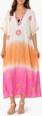 Ranee&rsquo;s Long Ombr&eacute; Cotton Cover-Up in Pink at Nordstrom Rack
