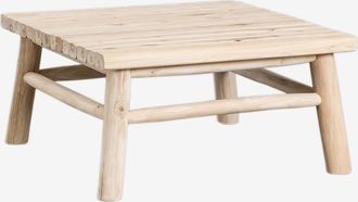 Sklum Mesa De Centro Cuadrada En Madera De Teca (80x80 Cm) Narel Sklum