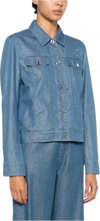 Karl Lagerfeld Denim Jassen - Dames - Spijkerjassen - Blauw - XL - Denim - Jassen