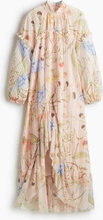 H&M Maxikleid mit Volants - Orange