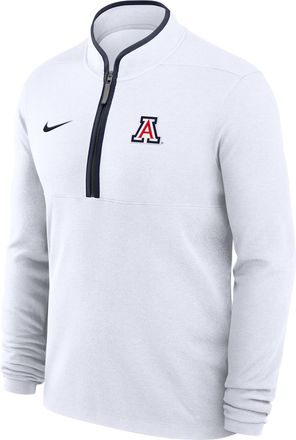 Nike Arizona Victory Nike Mens Dri-FIT College 1/2-Zip Long-Sleeve Top in White | 0443081KUAN-APS
