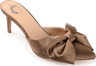 Journee Collection Tiarra Mule Pump in Brown at Nordstrom Rack, Size 5.5