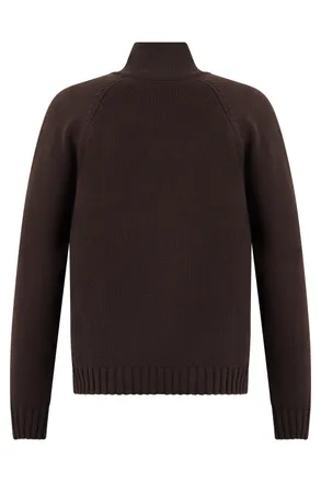 Slowear Polo Collar Wool Sweater - Brown