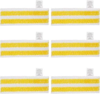 OEM Paquete De 6 Pa&ntilde;os De Microfibra De Repuesto Compatibles Con Las Limpiadoras A Vapor Karcher Easyfix Sc 1, Sc 2, Sc 3, Sc 4 Y Sc 5