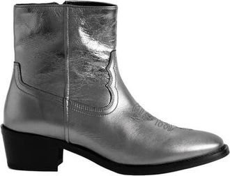 Zadig&Voltaire Tex Low Western Bootie in Gun at Nordstrom, Size 41