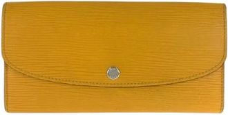 Louis Vuitton Pre-owned Wallets, female, Yellow, Size: ONE SIZE Pre-owned Portefeuille Emilie Epi Long Wallet