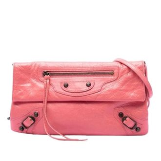 Balenciaga Pre-owned Clutches, female, Pink, Size: ONE SIZE Pre-owned Envelope Clutch Crossbody
