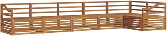 vidaXL Conjunto De Sof&aacute;s De Exterior 6 Uds. Natural Vidaxl