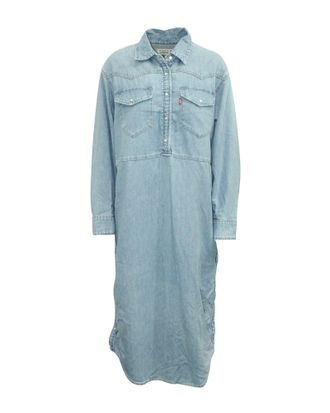 Ganni Ganni x LeviS Denim Shirt Dress in Light Blue Cotton