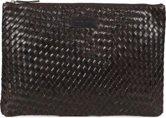 Howard London Tassen, Heren, Zwart, ONE Size, Leer, Braided Laptop Sleeve John