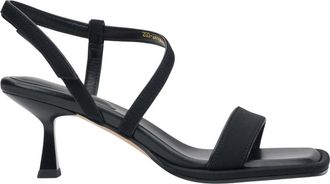 Estro & Luminara Heeled Sandalen - Dames - Sandalen met hakken - Zwart - 40 EU - Leer - Schoenen