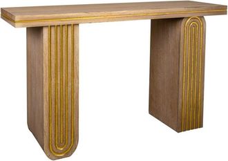 Wanderlust Deco Wanderlust Deco - Recibidor de madera marrón 140.5x40x81.5