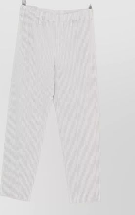 Homme Pliss&eacute; Issey Miyake pleated straight-leg trousers