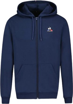 Le Coq Sportif Blauwe Zip Jas voor Mannen - Heren - Vesten met rits - Blauw - XS - Hoodies & sweatvesten