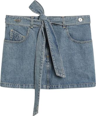 The Attico Midi Rok - Dames - Spijkerrokken - Blauw - M - Denim - Rokken