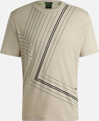 HUGO BOSS Mens Tee 7 T-Shirt - Cream - Size: 38