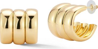 Glaze Jewelry Triple Hoop Earrings in Gold at Nordstrom Rack