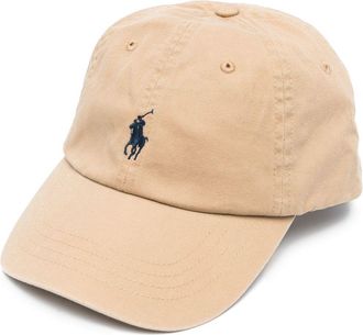 Polo Ralph Lauren logo-embroidered baseball cap - men - Cotton - One Size - Brown