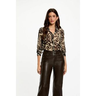 Morgan Voile overhemd met opdruk