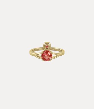 Vivienne Westwood Reina Petite Ring -Gold-red-5198-cz -Gold-red-5198-cz Unisex