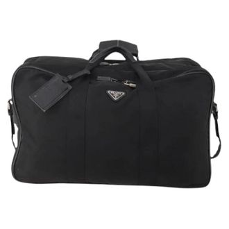 Prada Pre-owned Weekend Bags, unisex, Black, Size: ONE SIZE Pre-owned Vintage Boston Bag