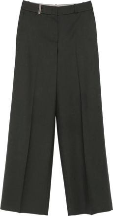 PESERICO Pantaloni ampi a vita alta - Grigio