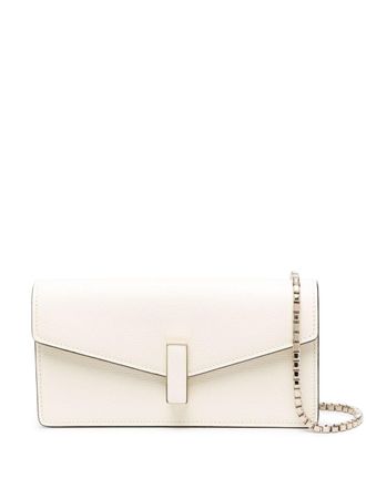Valextra Iside leather clutch bag - Neutrals