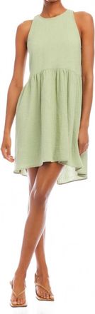 Fifteen Twenty Cianni Tie Neck Dress In Sage