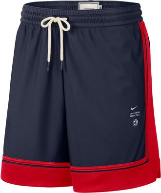 Nike Mens LA Clippers Standard Issue 6 Basketball Shorts in Blue | IQ1751-419