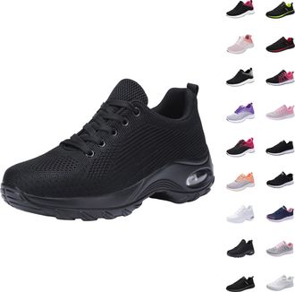 Generic Womens Trainers Size 5 Womens Trainers Wide Fit Wedge Sneakers Casual Non Slip Shoes Lightweight Soft Sole Comfortable Breathable Mesh Slip On Shoes W