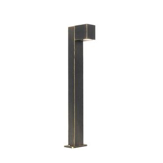 QAZQA Qazqa Industrial L&aacute;mpara De Pie Industrial Para Exterior Oro Envejecido 65 Cm Ip44 - Baleno Aluminio /vidrio Alargada Adecuado Para Led Max. 1 X 11 Wa