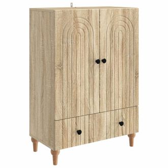 vidaXL Aparador Roble Sonoma 66 X 34,5 X 95 Cm Madera De Ingenier&iacute;a Vidaxl