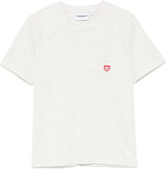 Chocoolate logo T-shirt - women - Cotton - S - Grey