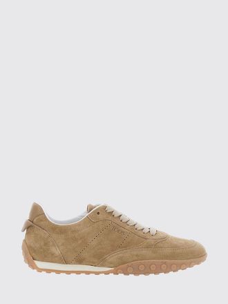 Tod's Suede Calfskin Low Top Trainers with Pebbled Sole