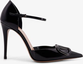 Valentino Garavani Patent leather pumps with VLogo Signature - VALENTINO GARAVANI - gender_Woman