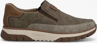 Rieker Mens Rieker STAN Mens Comfort Trainers Brown - Cream - Size: 10.5