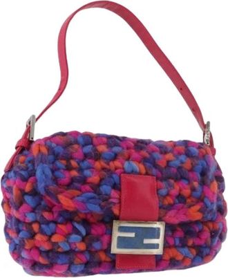 Fendi Pre-owned Vintage Schoudertas - Dames - Vintage Schoudertas - Veelkleurig - ONE Size - Wol - Vintage