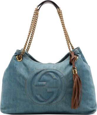Gucci Pre-owned Gucci Medium Denim Soho Chain Tote Ladies GXJKVMDRN8RXZAHH