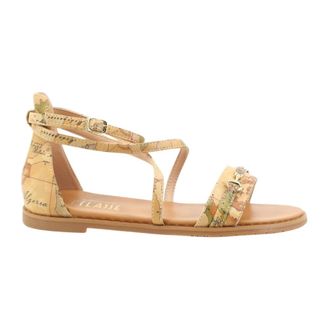 Alviero Martini 1A Classe Flat Sandals, female, Beige, Size: 11 US Flat Sandals