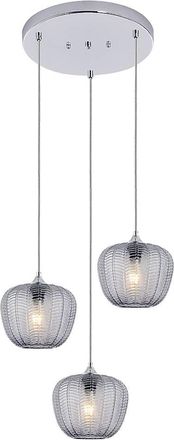 Rabalux Lampada Sospesa Monet Metal Chrome E27 3x Max 40w H: 170 Cm L: 58,5 Cm Dimmabile