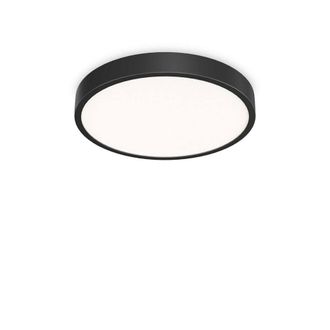 Netlighting Ray Integrated LED Semi Flush Light Black 6850Lm 30004000K IP44