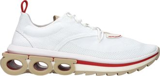 Ferragamo Sneakers Nima Knit Herrens Stoff Wei&szlig;